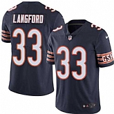 Nike Chicago Bears #33 Jeremy Langford Navy Blue Team Color NFL Vapor Untouchable Limited Jersey,baseball caps,new era cap wholesale,wholesale hats
